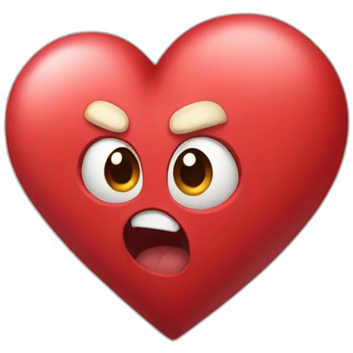 Aggressiv heart emoji