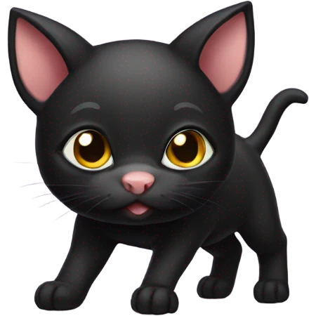 Piglet  black cat emoji
