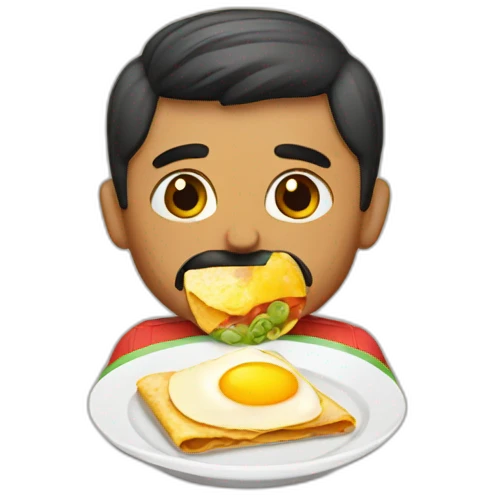 mexican having breakfast emoji