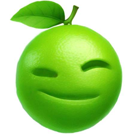 Lime and vocal emoji