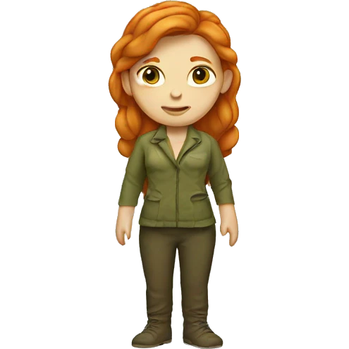 Ginger woman half human half turtle emoji