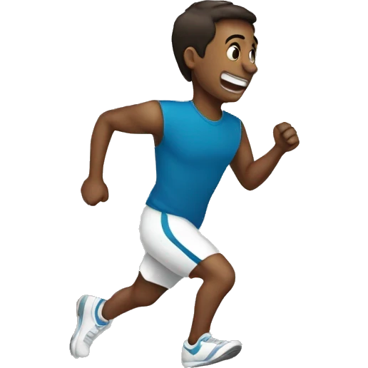 Feet running emoji