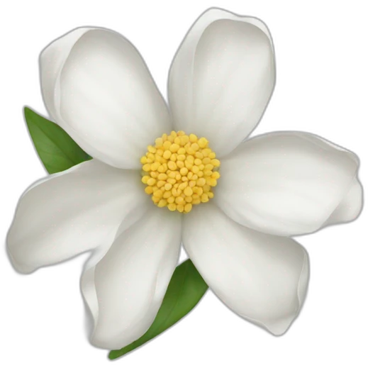White flowrr emoji