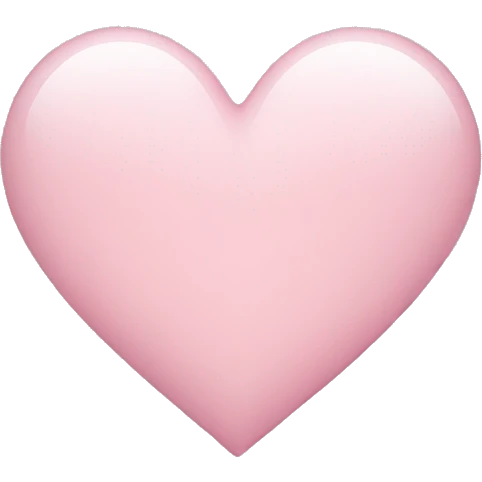 light pink heart  emoji