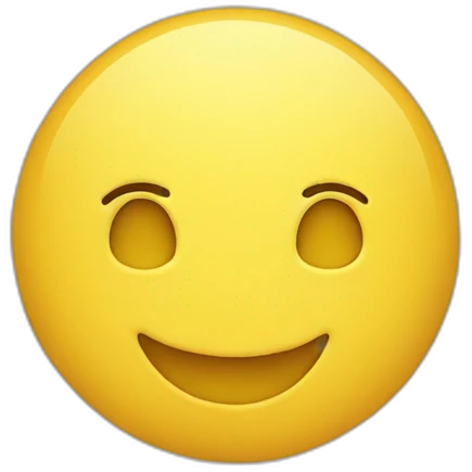 Smiling yellow Circle Emoji emoji