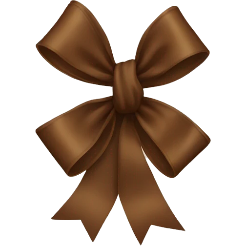 Brown bow emoji