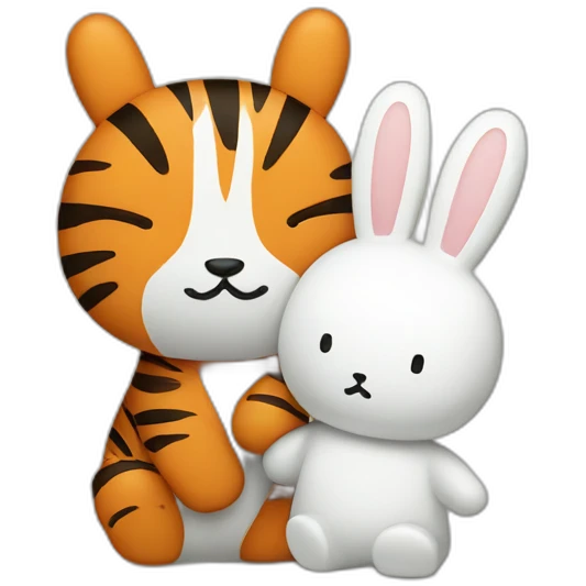 miffy with Tiger emoji