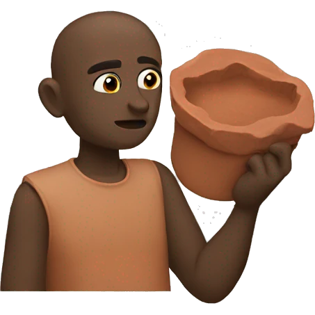 o looking at clay thinking what? emoji