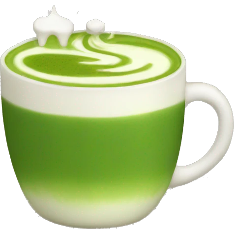 Matcha latte emoji