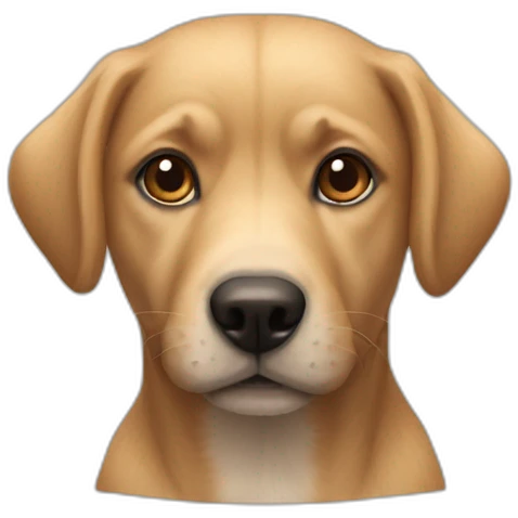 Chien sur chat emoji