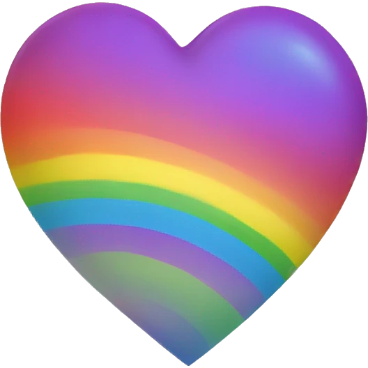 Rainbow heart emoji