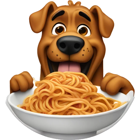 Scooby doo eating spaghetti  emoji