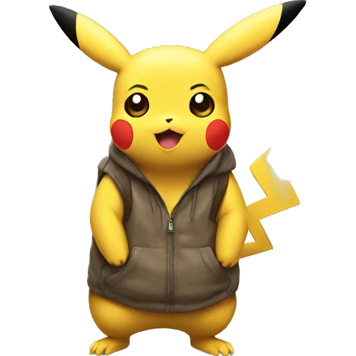 Pikachu watching someone emoji