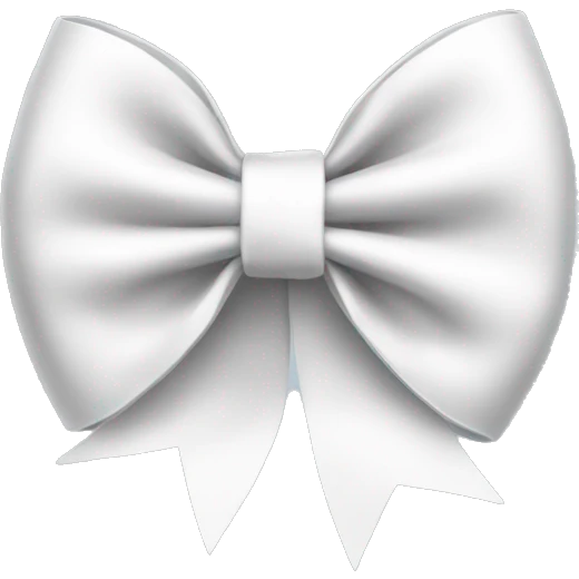 White bow  emoji
