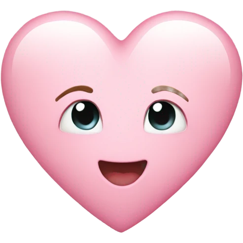 Light pink heart emoji