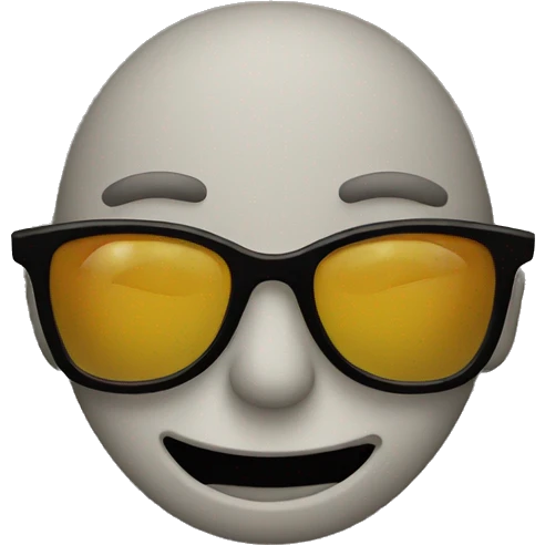 happy face with sunglasses  emoji