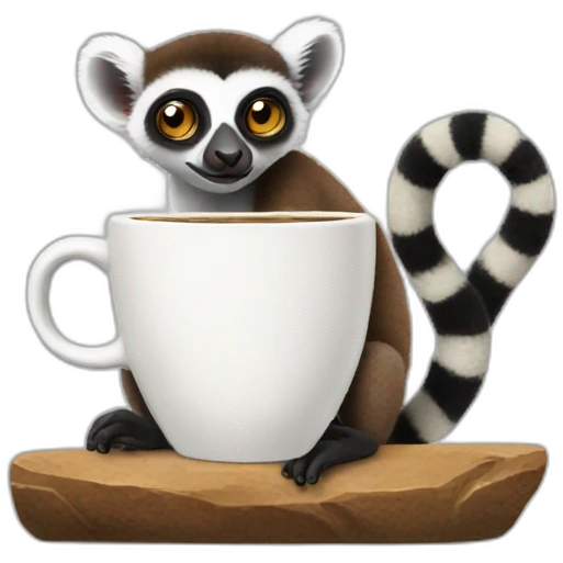 lemur-coffee emoji