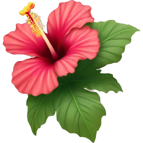 hibiscus flower emoji