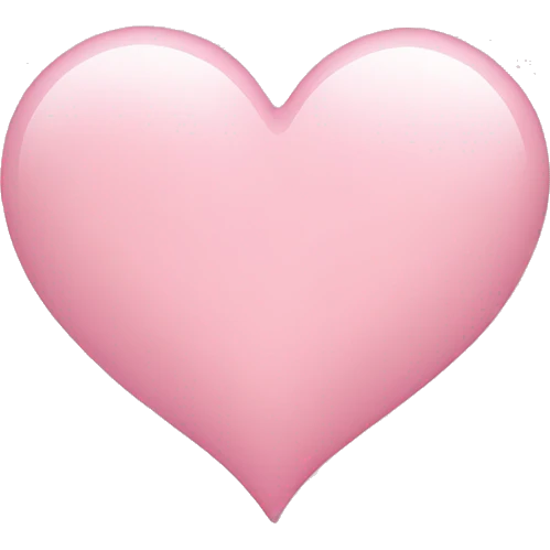 Light pink heart  emoji