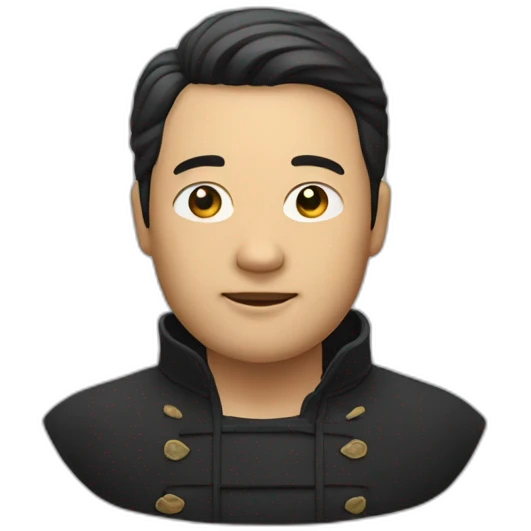 homme noir chinois emoji