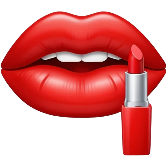 Lipstick mark kiss emoji