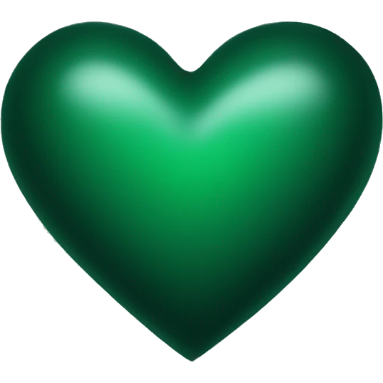 Dark Green heart emoji