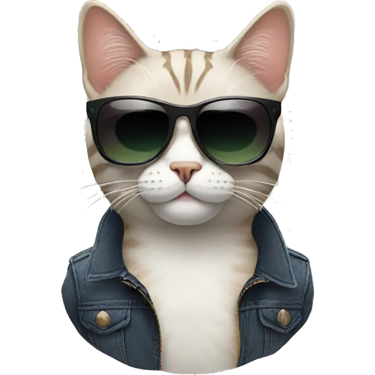 Cat with sunglasses emoji