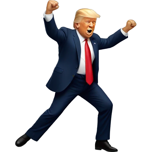 Donald Trump dancing emoji