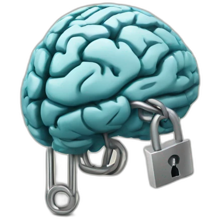 brain with padlock emoji