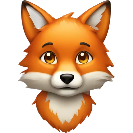 Digital fox emoji