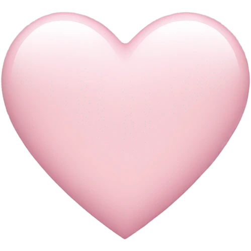Light pink heart  emoji