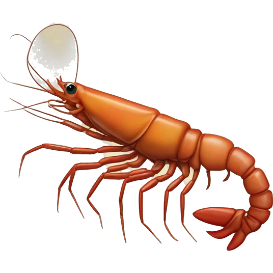 big-claw River Shrimp (Eng.), Camarón de Río emoji