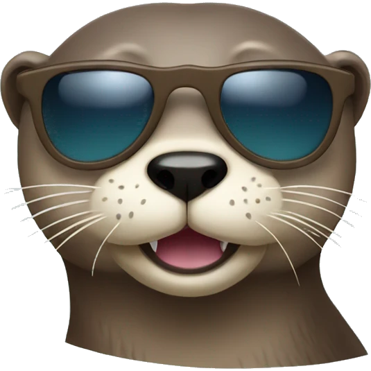 otter with sunglasses emoji