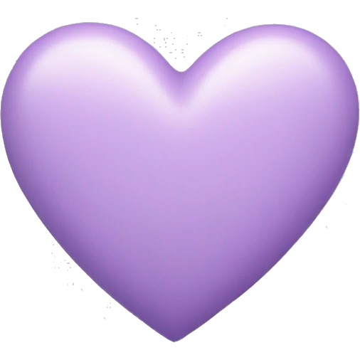 pastel purple heart emoji