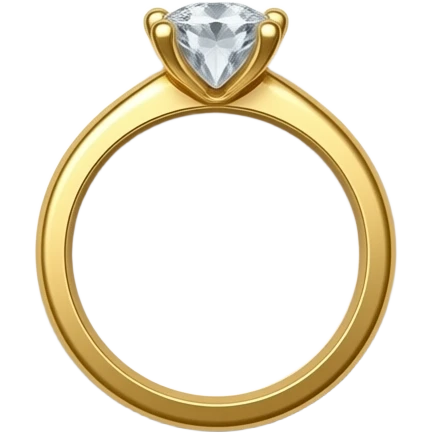 make a wedding ring on eating plate emoji