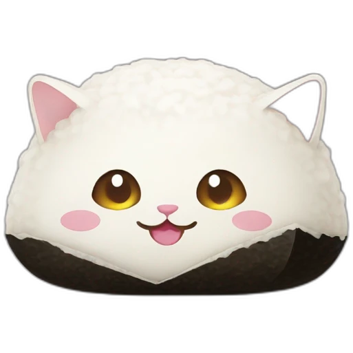 onigiri-eat-cat emoji