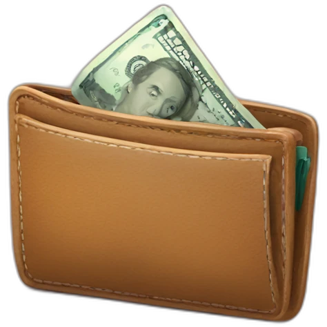 empty wallet with fly emoji