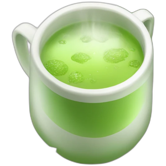 cold light green tea emoji