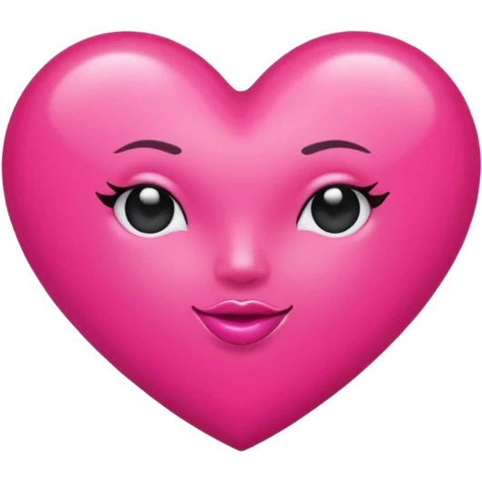 Hot pink heart that says good girl gone bad  emoji