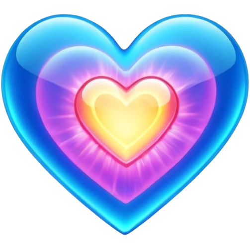 plasma energy electro heart shaped emoji
