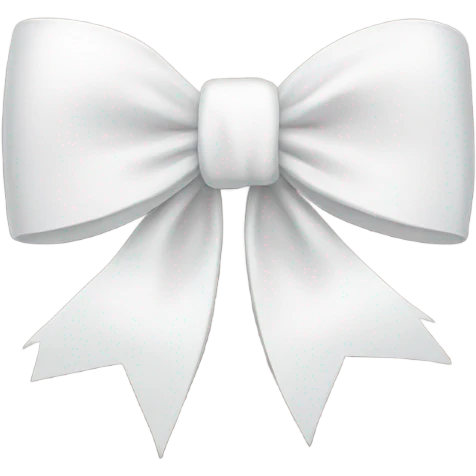 white bow emoji