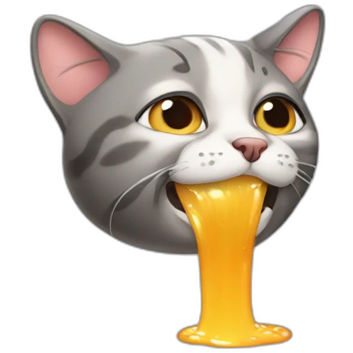 Puking cat emoji