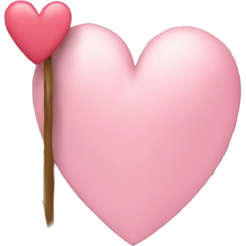 A book with a light pink heart emoji