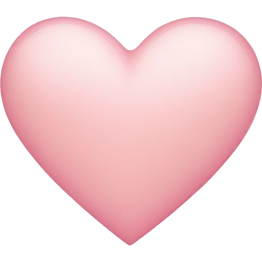 light pink heart  emoji
