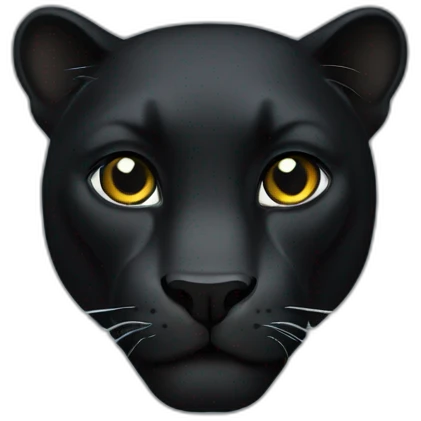 Bkack panther emoji