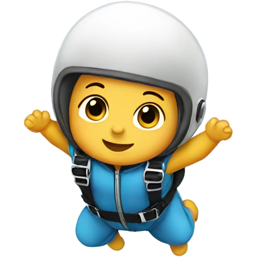 baby skydiving emoji