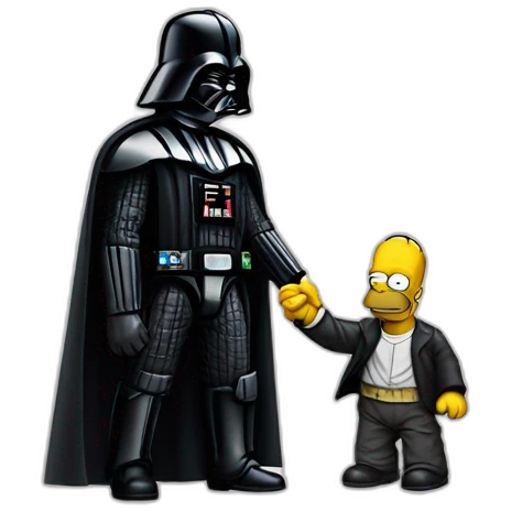 darth vader with homer simpson emoji