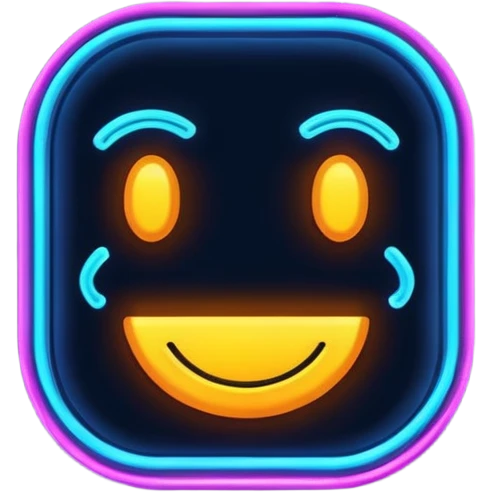 Neon emoji
