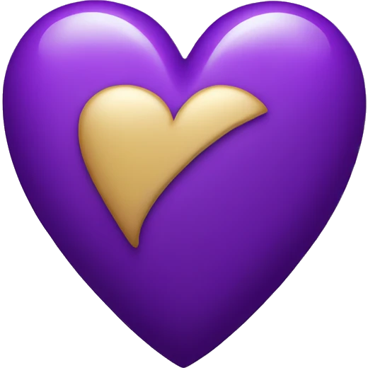 Purple heart emoji