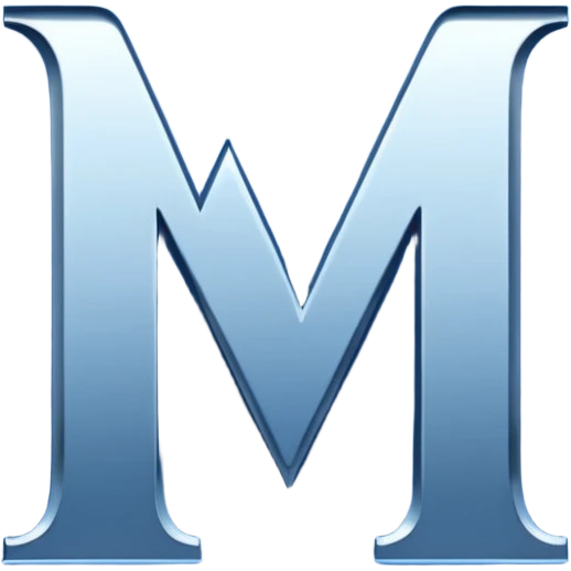 create CAPTIAL LETTER " MA" IN SQUARE SHAPE BLUE BACKGROUND emoji